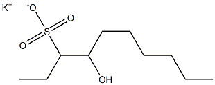 4-Hydroxydecane-3-sulfonic acid potassium salt Struktur