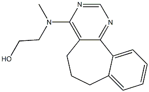 6,7-Dihydro-4-[N-(2-hydroxyethyl)methylamino]-5H-benzo[6,7]cyclohepta[1,2-d]pyrimidine Struktur