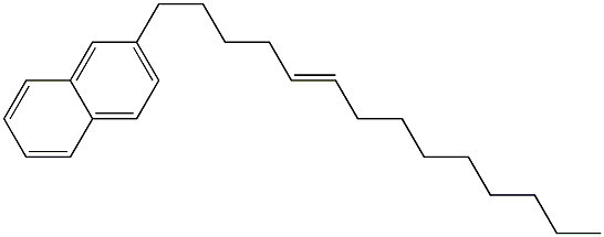 2-(5-Tetradecenyl)naphthalene Struktur