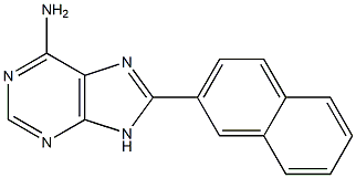 6-Amino-8-(2-naphthalenyl)-9H-purine Struktur