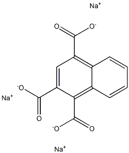 1,2,4-Naphthalenetricarboxylic acid trisodium salt Struktur