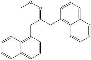 1,3-Bis(1-naphthalenyl)acetone O-methyl oxime Struktur