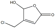 4-Chloromethyl-5-hydroxyfuran-2(5H)-one Struktur