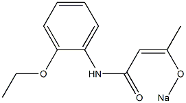 N-(2-Ethoxyphenyl)-3-(sodiooxy)-2-butenamide Struktur