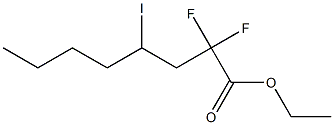 2,2-Difluoro-4-iodooctanoic acid ethyl ester Struktur