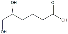 (R)-5,6-Dihydroxyhexanoic acid Struktur