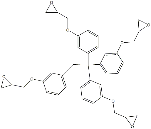 1,1,1,2-Tetrakis(3-glycidyloxyphenyl)ethane Struktur