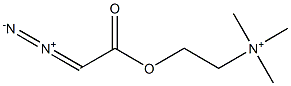 2-(Diazoacetyloxy)-N,N,N-trimethylethanaminium Struktur