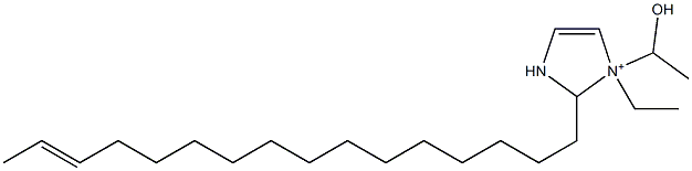 1-Ethyl-2-(14-hexadecenyl)-1-(1-hydroxyethyl)-4-imidazoline-1-ium Struktur