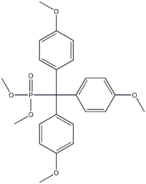 4,4',4''-Trimethoxytritylphosphonic acid dimethyl ester Struktur