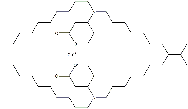 Bis[3-(didecylamino)valeric acid]calcium salt Struktur