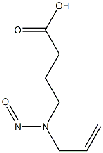 4-(Allylnitrosoamino)butyric acid Struktur