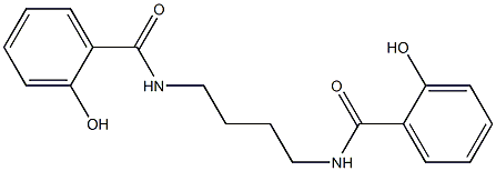 N,N'-Tetramethylenebis(2-hydroxybenzamide) Struktur