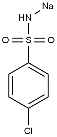 4-Chloro-N-sodiobenzenesulfonamide Struktur