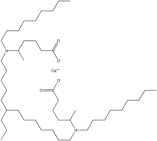 Bis[5-(dinonylamino)hexanoic acid]calcium salt Struktur