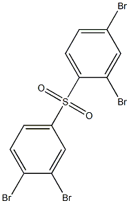 2,4-Dibromophenyl 3,4-dibromophenyl sulfone Struktur