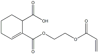 2-Cyclohexene-1,2-dicarboxylic acid hydrogen 2-[2-(acryloyloxy)ethyl] ester Struktur