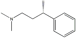 [S,(+)]-N,N-Dimethyl-3-phenyl-1-butanamine Struktur