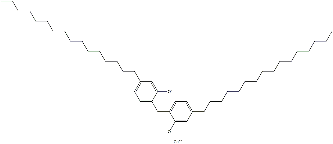 Calcium 2,2'-methylenebis(5-hexadecylphenoxide) Struktur