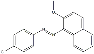 1-[(4-Chlorophenyl)azo]-2-methoxynaphthalene Struktur