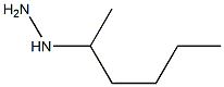 2-hexyl hydrazine Struktur