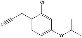 2-(2-chloro-4-isopropoxyphenyl)acetonitrile Struktur