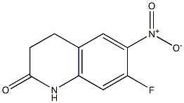 7-fluoro-6-nitro-3,4-dihydroquinolin-2(1H)-one Struktur