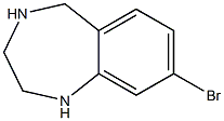 8-bromo-2,3,4,5-tetrahydro-1H-benzo[e][1,4]diazepine Struktur