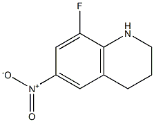 8-fluoro-6-nitro-1,2,3,4-tetrahydroquinoline Struktur