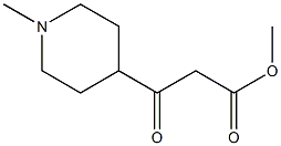 methyl 3-(1-methylpiperidin-4-yl)-3-oxopropanoate Struktur