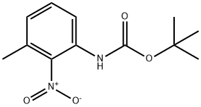 tert-butyl 3-methyl-2-nitrophenylcarbamate Struktur