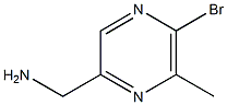 (5-Bromo-6-methyl-pyrazin-2-yl)-methyl-amine Struktur