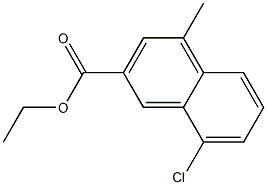 ethyl 8-chloro-4-methyl-2-naphthoate Struktur