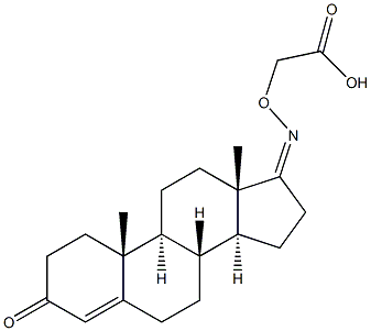 4-ANDROSTEN-3, 17-DIONE 17-CARBOXYMETHYLOXIME Struktur