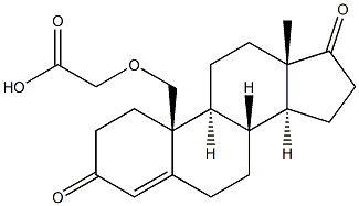 4-ANDROSTEN-19-OL-3,17-DIONE-19-CARBOXYMETHYLETHER Struktur