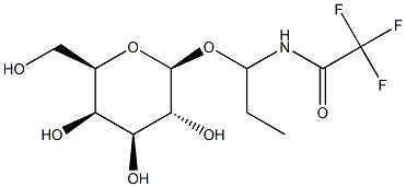 Trifluoroacetamidopropyl b-D-galactopyranoside Struktur