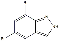 5,7-Dibromo-2H-indazole Struktur