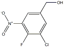 (3-Chloro-4-fluoro-5-nitro-phenyl)-methanol Struktur