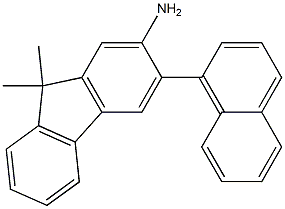 2-Amino-3-(1-naphthyl)-9,9-dimethylfluorene Struktur