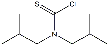 N,N-diisobutylaminothiocarbonyl chloride Struktur