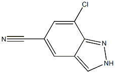 7-Chloro-2H-indazole-5-carbonitrile Struktur