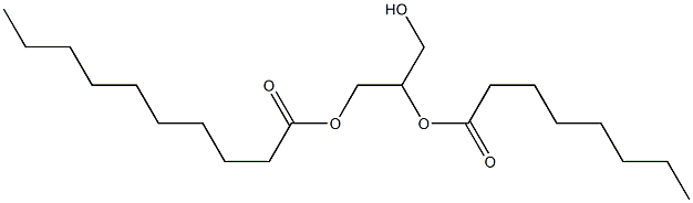 MONOCAPRIN monocaprylate Struktur