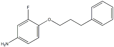 3-FLUORO-4-(3-PHENYLPROPOXY)ANILINE Struktur