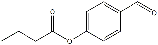 P-BUTYRYLOXYBEXZALDEHYDE Struktur