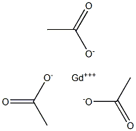 Gadolinium(III) acetate Struktur