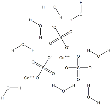 Gadolinium(III) sulfate octahydrate Struktur