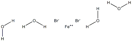 Iron(II) bromide tetrahydrate Struktur