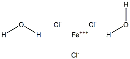 Iron(III) chloride dihydrate Struktur