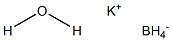 Potassium borohydride monohydrate Struktur