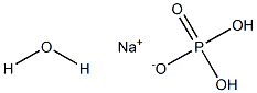 Sodium dihydrogen orthophosphate monohydrate Struktur